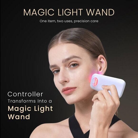 GYH 7-Color LED Light Therapy Face & Neck Mask with Handheld Light Wand - Picture 5 of 6